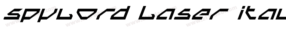 Spylord Laser Italic字体转换